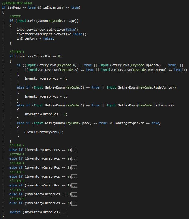 Hard coded inventory code snippet